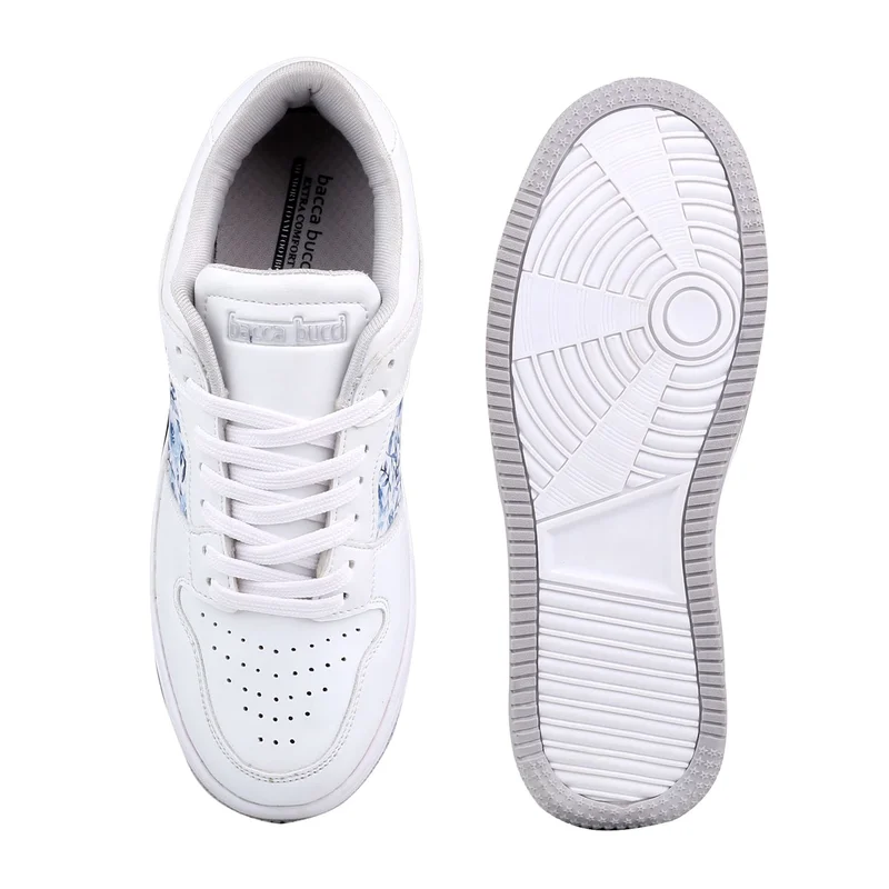 Bacca Bucci White BLISS Low Top Sneakers for Women | Best Price UAE